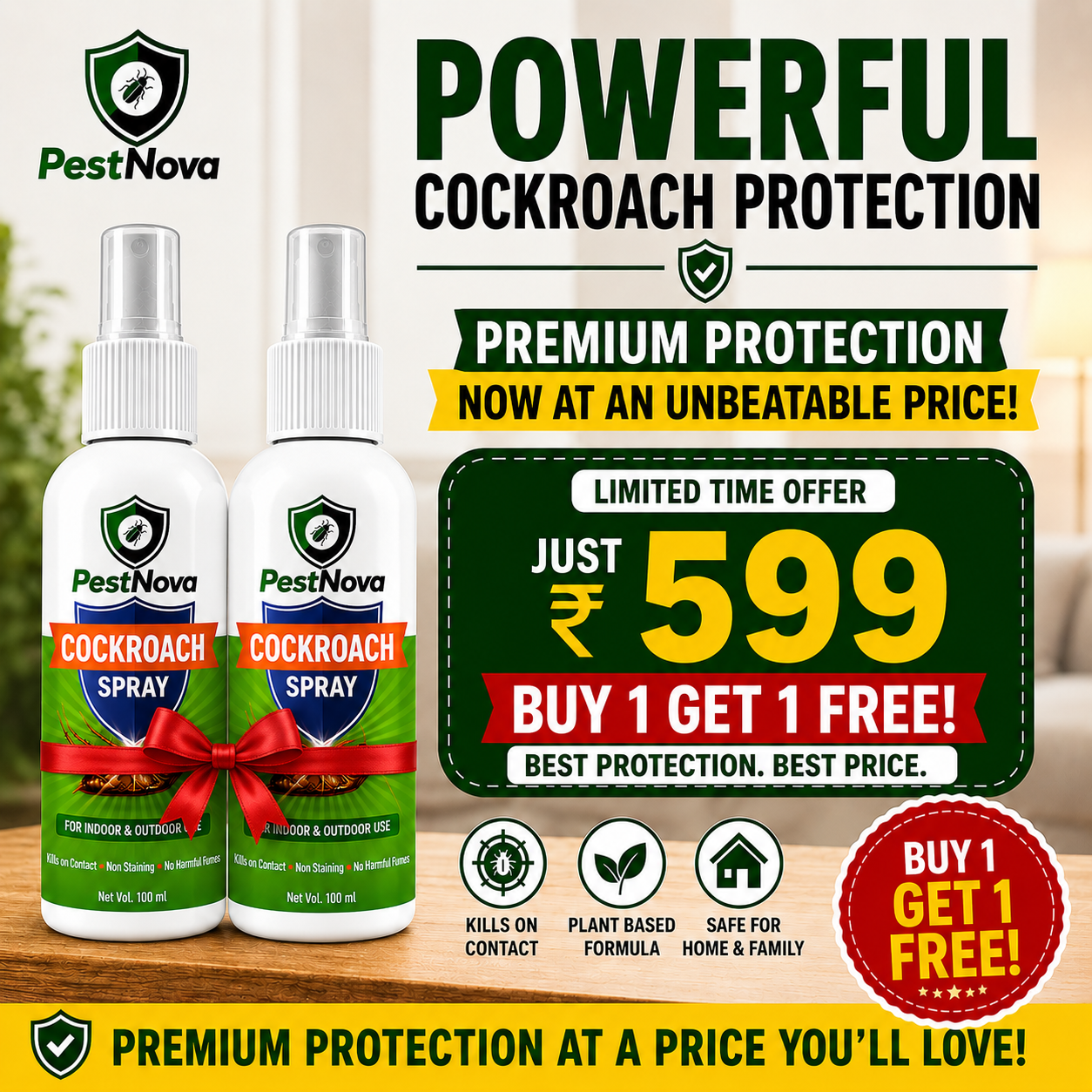 Pest Nova - Cockroach Spray